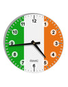 Irish Flag - Flag of Ireland 10 InchRound Wall Clock with Numbers All Over Print-Wall Clock-TooLoud-White-Davson Sales