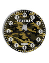 Veteran Dog Tags 10 InchRound Wall Clock with Numbers All Over Print-Wall Clock-TooLoud-White-Davson Sales