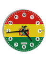 Bolivia Flag AOP 10 InchRound Wall Clock with Numbers All Over Print-Wall Clock-TooLoud-White-Davson Sales