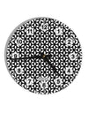 Tetra Circle Tesseract 10 InchRound Wall Clock with Numbers All Over Print-Wall Clock-TooLoud-White-Davson Sales