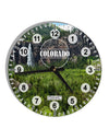 Colorado Beauty - Cliffs 10 InchRound Wall Clock with Numbers All Over Print by TooLoud-Wall Clock-TooLoud-White-Davson Sales