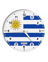 Uruguay Flag AOP 8" Round Wall Clock with Numbers All Over Print-Wall Clock-TooLoud-White-Davson Sales