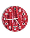 Red Rope Candy All Over 10 InchRound Wall Clock with Numbers All Over Print-Wall Clock-TooLoud-White-Davson Sales