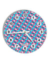 Crystalized Mosaic AOP 10 InchRound Wall Clock with Numbers All Over Print-Wall Clock-TooLoud-White-Davson Sales