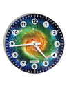 Rainbow Tie Dye Galaxy 10 InchRound Wall Clock with Numbers All Over Print-Wall Clock-TooLoud-White-Davson Sales