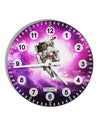 Astronaut Cat AOP 10 InchRound Wall Clock with Numbers All Over Print-Wall Clock-TooLoud-White-Davson Sales