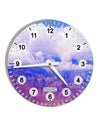 California Mountainscape 10 InchRound Wall Clock with Numbers All Over Print-Wall Clock-TooLoud-White-Davson Sales