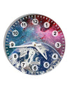 Fantasy Galactic Earth All Over 10 InchRound Wall Clock with Numbers All Over Print by TooLoud-Wall Clock-TooLoud-White-Davson Sales