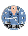 Sexy Cop AOP 10 InchRound Wall Clock with Numbers All Over Print-Wall Clock-TooLoud-White-Davson Sales