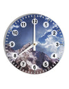 Mountain All Over Print 10 InchRound Wall Clock with Numbers All Over Print by TooLoud-Wall Clock-TooLoud-White-Davson Sales