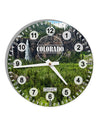 Colorado Beauty - Cliffs 10 InchRound Wall Clock with Numbers All Over Print by TooLoud-Wall Clock-TooLoud-White-Davson Sales