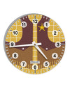 Cowboy Yellow AOP 10 InchRound Wall Clock with Numbers All Over Print-Wall Clock-TooLoud-White-Davson Sales