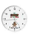 Lil Cookie In The Oven - Maternity AOP 10 InchRound Wall Clock with Numbers All Over Print-Wall Clock-TooLoud-White-Davson Sales