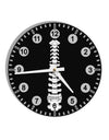 Spine AOP 10 InchRound Wall Clock with Numbers All Over Print-Wall Clock-TooLoud-White-Davson Sales