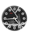 Ninja Black AOP 10 InchRound Wall Clock with Numbers All Over Print-Wall Clock-TooLoud-White-Davson Sales