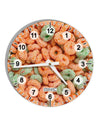 Orange and Green Cereal All Over 10 InchRound Wall Clock with Numbers All Over Print-Wall Clock-TooLoud-White-Davson Sales