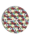 Geometric Abstract AOP 10 InchRound Wall Clock with Numbers All Over Print by TooLoud-Wall Clock-TooLoud-White-Davson Sales