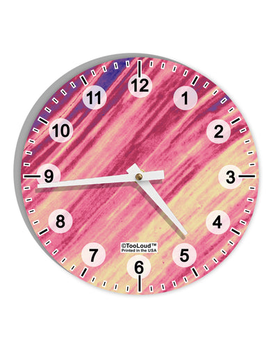 Venus Storm Abstract 10 InchRound Wall Clock with Numbers All Over Print by TooLoud-Wall Clock-TooLoud-White-Davson Sales