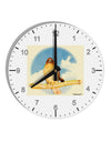 Red-tailed Hawk 10 InchRound Wall Clock with Numbers-Wall Clock-TooLoud-White-Davson Sales
