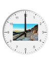 CO Rockies View 10 InchRound Wall Clock with Numbers-Wall Clock-TooLoud-White-Davson Sales