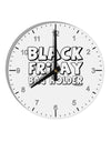 Black Friday Bag Holder 10 InchRound Wall Clock with Numbers-Wall Clock-TooLoud-White-Davson Sales