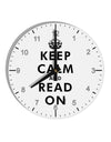 Keep Calm and Read On 10 InchRound Wall Clock with Numbers-Wall Clock-TooLoud-White-Davson Sales