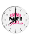 Rave Goddess 10 InchRound Wall Clock with Numbers-Wall Clock-TooLoud-White-Davson Sales