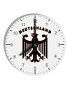 Bundeswehr Logo Deutschland 10 InchRound Wall Clock with Numbers-Wall Clock-TooLoud-White-Davson Sales