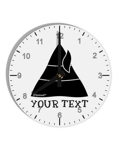 Personalized Matching Elf Family Design - Your Text 10 InchRound Wall Clock with Numbers-Wall Clock-TooLoud-White-Davson Sales