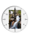 Colorado Waterfall Scene 10 InchRound Wall Clock with Numbers-Wall Clock-TooLoud-White-Davson Sales