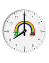 Pixel Pot of Gold 10 InchRound Wall Clock with Numbers-Wall Clock-TooLoud-White-Davson Sales