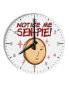 Notice Me Sen-pie 10 InchRound Wall Clock with Numbers-Wall Clock-TooLoud-White-Davson Sales