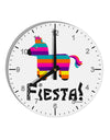 Colorful Pinata Design - Fiesta 10 InchRound Wall Clock with Numbers by TooLoud-Wall Clock-TooLoud-White-Davson Sales