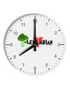 Flexitarian 10 InchRound Wall Clock with Numbers by TooLoud-Wall Clock-TooLoud-White-Davson Sales