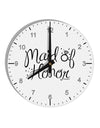 Maid of Honor - Diamond Ring Design 10 InchRound Wall Clock with Numbers-Wall Clock-TooLoud-White-Davson Sales