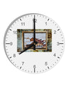 Mine Scene Colorado 10 InchRound Wall Clock with Numbers by TooLoud-Wall Clock-TooLoud-White-Davson Sales