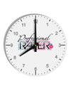 Matching Raver - Professional 10 InchRound Wall Clock with Numbers-Wall Clock-TooLoud-White-Davson Sales