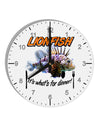 Lionfish - It's What's For Dinner 10 InchRound Wall Clock with Numbers-Wall Clock-TooLoud-White-Davson Sales