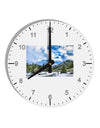 El Dora CO 10 InchRound Wall Clock with Numbers-Wall Clock-TooLoud-White-Davson Sales