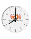 Rescue Adopt Love 10 InchRound Wall Clock with Numbers-Wall Clock-TooLoud-White-Davson Sales