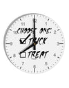 Choose One - Trick 10 InchRound Wall Clock with Numbers-Wall Clock-TooLoud-White-Davson Sales