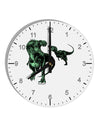 Jurassic Dinosaur Design 1 10 InchRound Wall Clock with Numbers by TooLoud-Wall Clock-TooLoud-White-Davson Sales