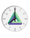 Impossible Triangle Loop 10 InchRound Wall Clock with Numbers-Wall Clock-TooLoud-White-Davson Sales