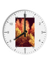 Autumn In Aspen 10 InchRound Wall Clock with Numbers-Wall Clock-TooLoud-White-Davson Sales