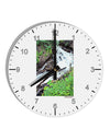 Colorado White River 10 InchRound Wall Clock with Numbers-Wall Clock-TooLoud-White-Davson Sales