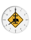 Beer Xing 10 InchRound Wall Clock with Numbers-Wall Clock-TooLoud-White-Davson Sales