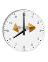 Sarcastic Fortune Cookie 10 InchRound Wall Clock with Numbers-Wall Clock-TooLoud-White-Davson Sales