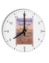 Life Will Love You Back 10 InchRound Wall Clock with Numbers by TooLoud-Wall Clock-TooLoud-White-Davson Sales