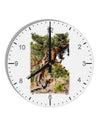 Bristlecone Pines 10 InchRound Wall Clock with Numbers-Wall Clock-TooLoud-White-Davson Sales