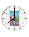 CO Cliffside Tree 10 InchRound Wall Clock with Numbers-Wall Clock-TooLoud-White-Davson Sales